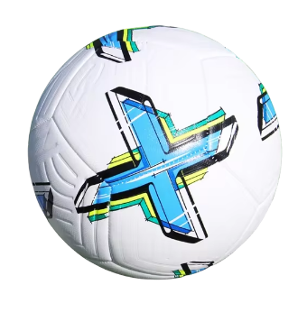 Soft PU couro bola de futebol, resistente ao desgaste, 3-camada