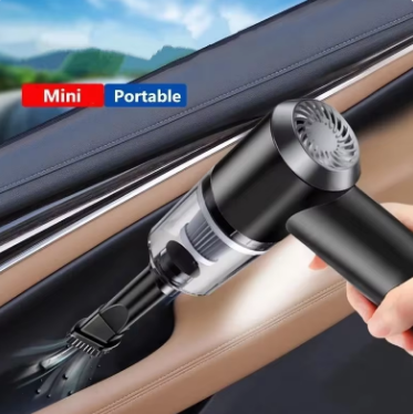 Mini Aspirador de Pó Portátil para Carros e Casa - USB e Bateria Recarregável